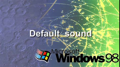 Microsoft Windows 98 All Science Sounds Youtube