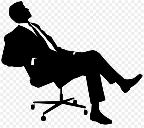 Chair Silhouette Sitting Clip Art Boss Png Download 20001746
