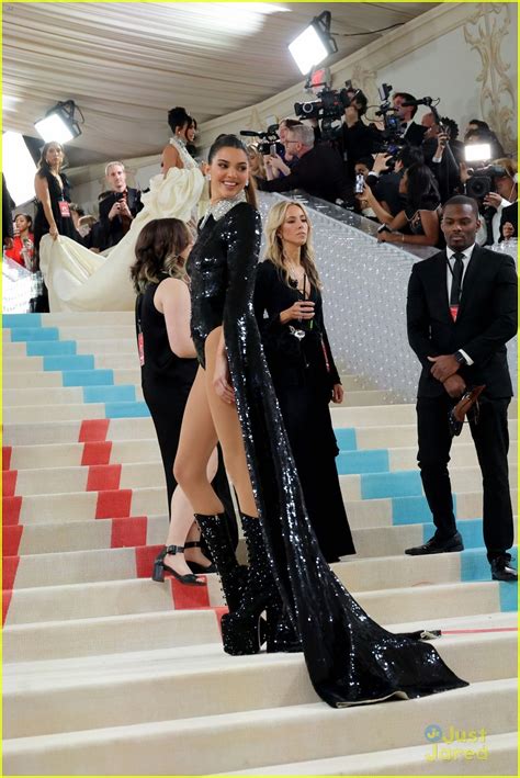 Full Sized Photo Of Kendall Kylie Jenner Show Some Leg At Met Gala 2023 23 Kendall And Kylie