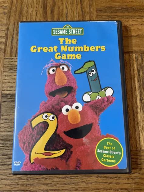 Sesame Street The Great Numbers Game Dvd New Different Cover Art