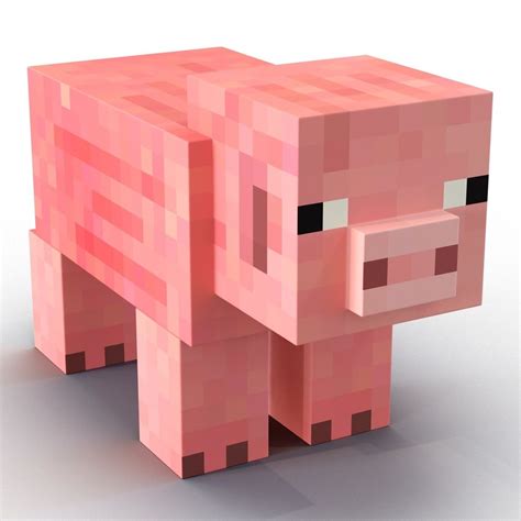 Minecraft Pig 3d Model Modello 3d 19 Ma Max Obj Fbx C4d 3ds