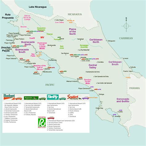 28 Costa Rica Map Jaco Online Map Around The World