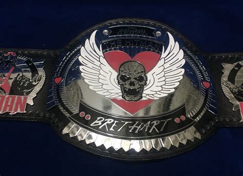 Bret Hart The Hitman Wrestling Championship Belt Ssi Belts