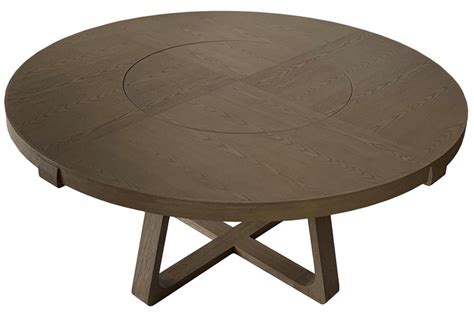 Round Dining Table With Lazy Susan 200cm Interlock André Fu Living Grey