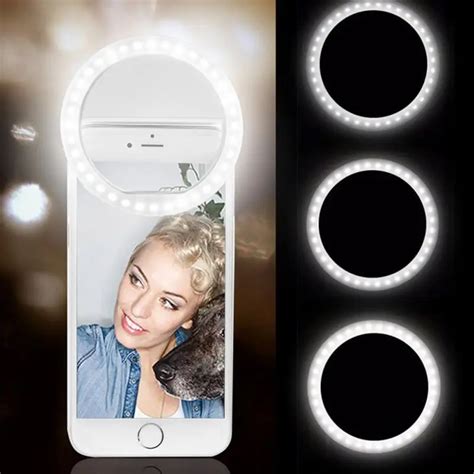Wonnabuy Selfie Led Flash Light Portable Universal Selfie Ring Lamp
