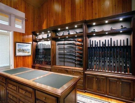 Maybe you would like to learn more about one of these? Top 100 Best Gun Room Designs - Armories You'll Want To ...