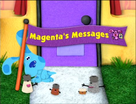 Magentas Messages Blues Clues Wiki Fandom