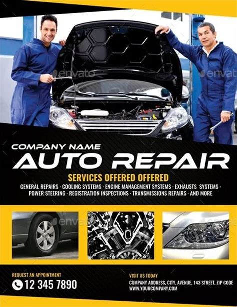Auto Repair Flyer Template 23 Free And Premium Download Car Repair