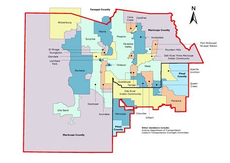 Maricopa County Map With Cities Gambaran