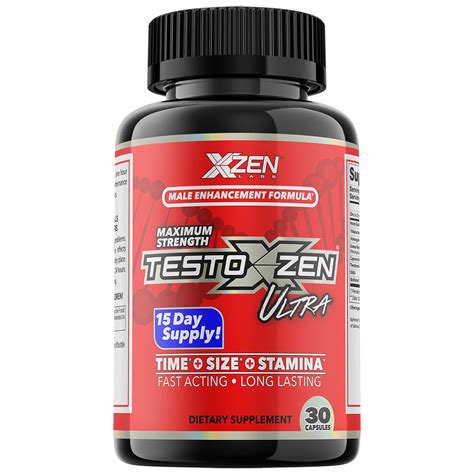 Xzen Testoxzen Ultra Male Enhancement Pills Performance Supplement For Men 30 Capsules