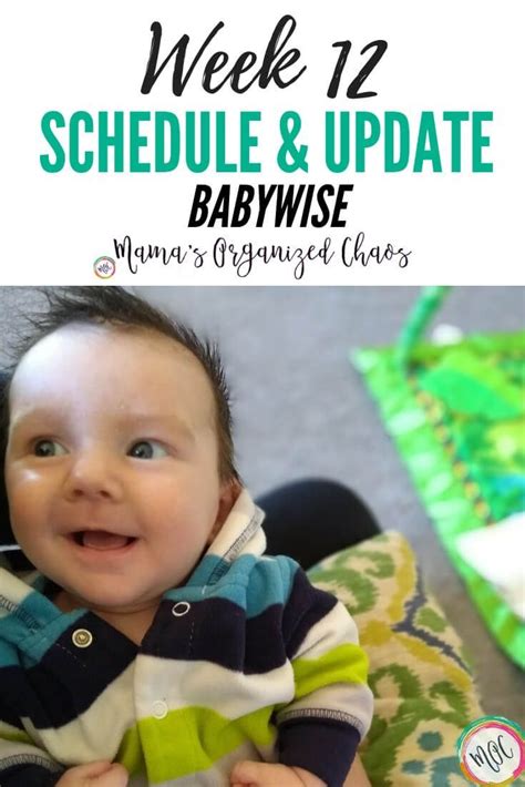 Week 12 Babywise Schedule And Update Mamas Organized Chaos Babywise