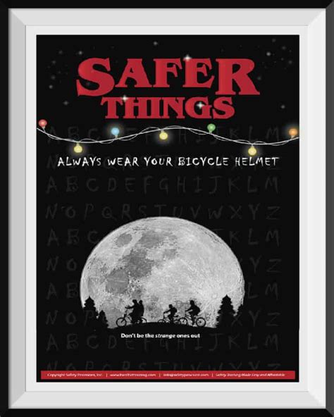Bike Safety Poster Safer Things Bike Safety
