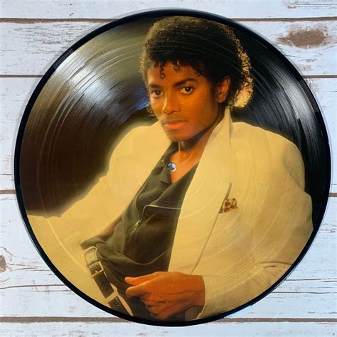Michael Jackson Thriller Picture Disc 1983 Vintage Vinyl Etsy