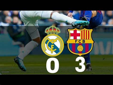 ريال مدريد وبرشلونة | برشلونة يلعب بطريقته المعتادة، التدرج في البناء الهجومي ومحاولة إيجاد فجوة في دفاع الفريق الملكي لضرب حصونه في المقابل بداية حذرة لريال مدريد الذي يبحث عن اغلاق المنافذ واستغلال المرتدات لزعزعة الدفاع الكاتالوني. ‫برشلونة 3 - 0 ريال مدريد | 2017-12-23 HD 🔥‬‎ - YouTube