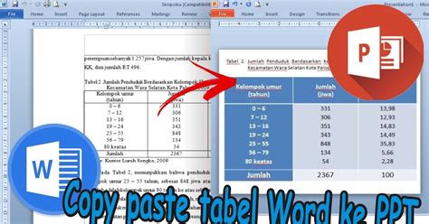 Cara Copy Paste Tabel Dari Word Ke Powerpoint Tutorial Microsoft Office