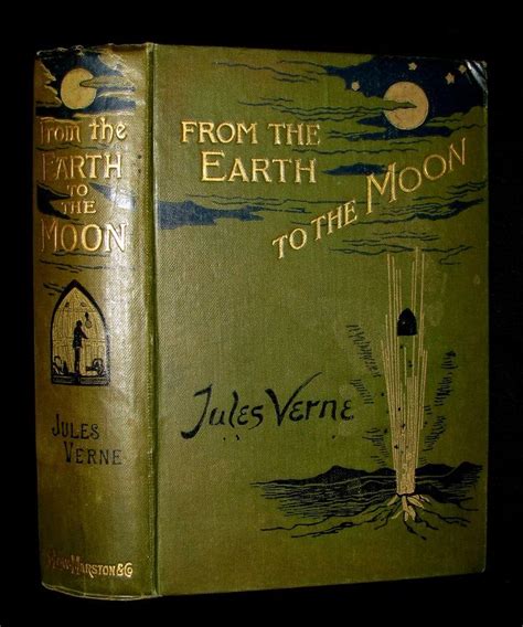 1907 Rare Book Jules Verne From The Earth To The Moon Direct In 97