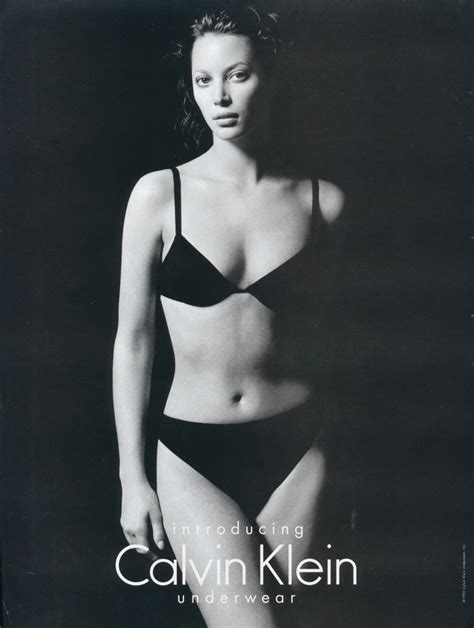 Christy Turlington For Calvin Klein Underwear Ads