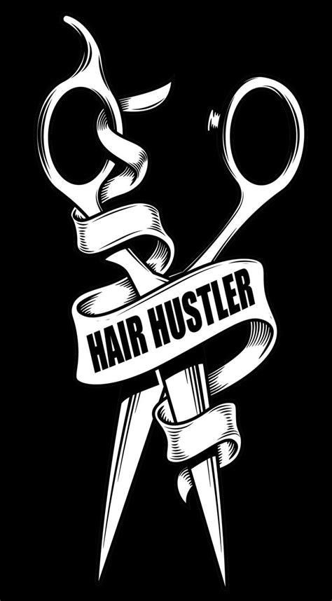 Hair Hustler Barber Hair Stylist Hairdresser T Idea Limited Edition Of 1 Mixed Media By