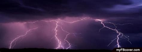 Thunder Fb Cover From Storm Wallpaper Purple Lightning