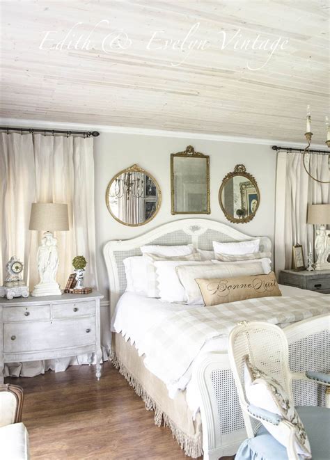 The curtains are made from old french linens which are dyed in chalk paint® in aubusson blue. 10 Tips for Creating The Most Relaxing French Country Bedroom Ever