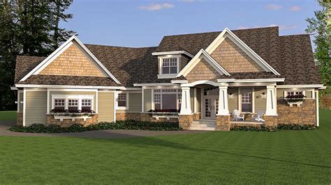 Shingle Style House Plan For Sloping Lot 14624rk Architectural