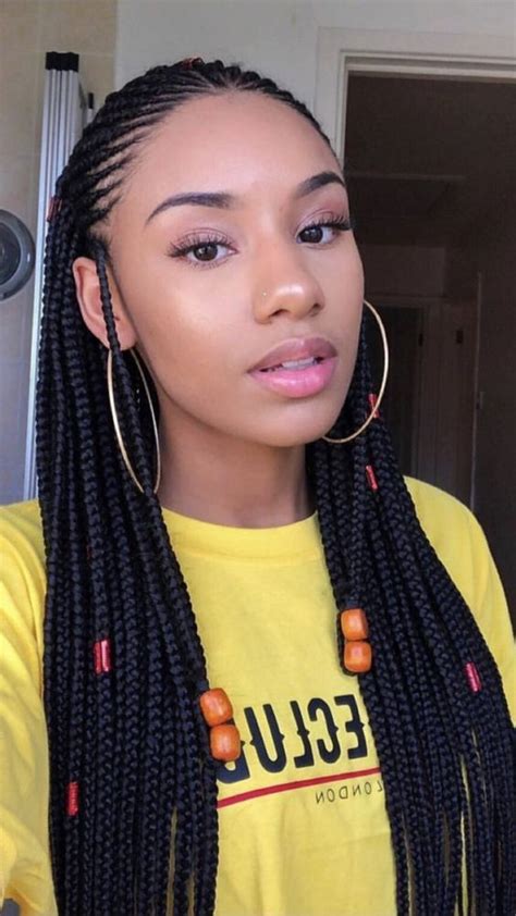 Braid a small piece of hair right behind the ear on both sides,all the way down. 37 gorgeous Fulani black braided hairstyles 2018 For Back ...