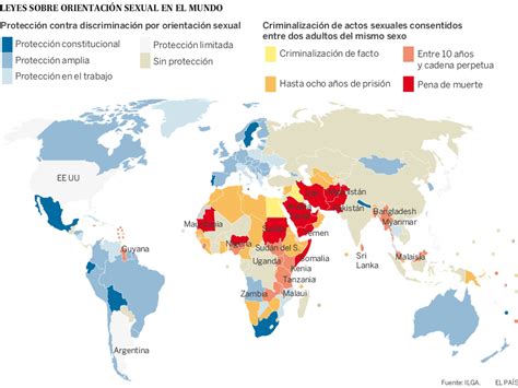 El mapa de la homofobia En países ser LGBT es ilegal incluso letal Almomento Noticias