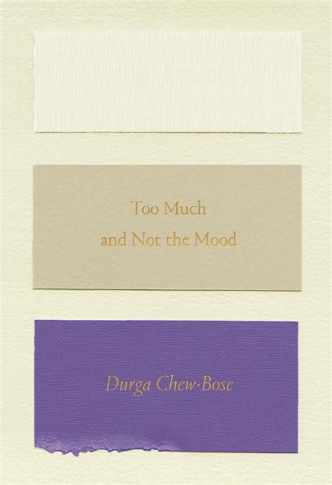 Too Much And Not The Mood Essays By Durga Chew Bose Goodreads