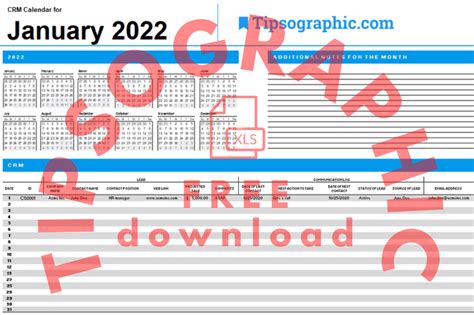 Download The 2022 Crm Calendar Tipsographic