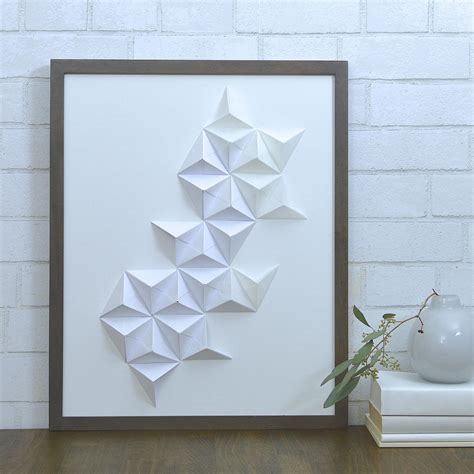Origami Wall Art Origami Paper Neutral Minimalist Minimalist Art