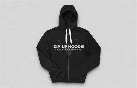 Zip Up Hoodie Mockup For Photoshop — Medialoot