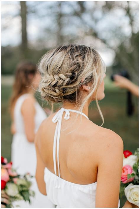 bridesmaids wedding hair boho updo braid bridesmaidshair weddinghair bohobridesmaids