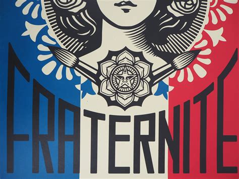 Shepard Fairey Obey Giant Lithograph Liberté Etsy
