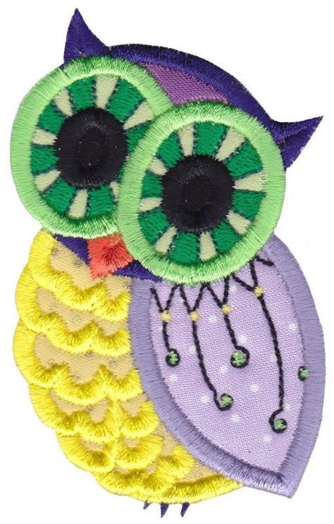 Owls Applique Set 14 Designs 4 Sizes Products Swak Embroidery