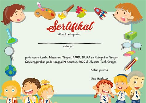 Apr 14, 2020 · template sertifikat : Download Template Sertifikat Lomba Mewarnai cdr
