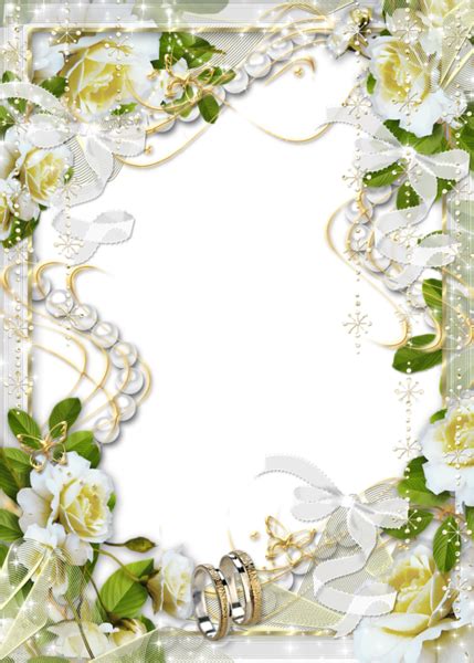 Wedding frame PNG