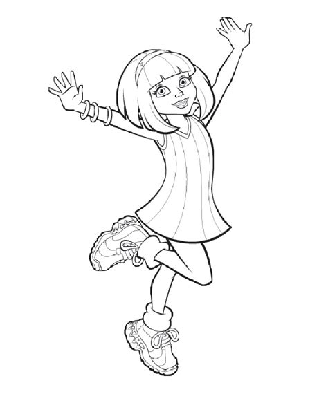 Stephanie From Lazytown Coloring Page Free Printable Coloring Pages