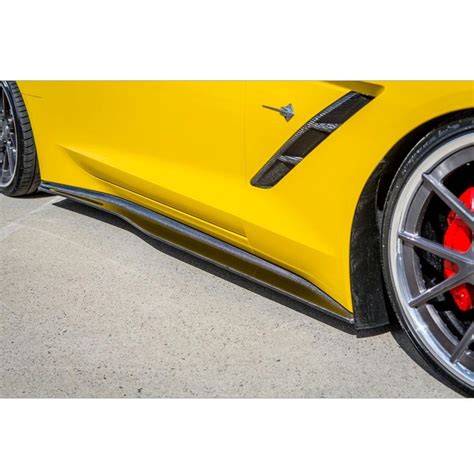 C7 Corvette Stingray Side Skirts Carbon Fiber