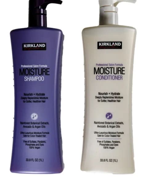 Kirkland Signature Moisture Shampoo And Conditioner Bundle Set Color