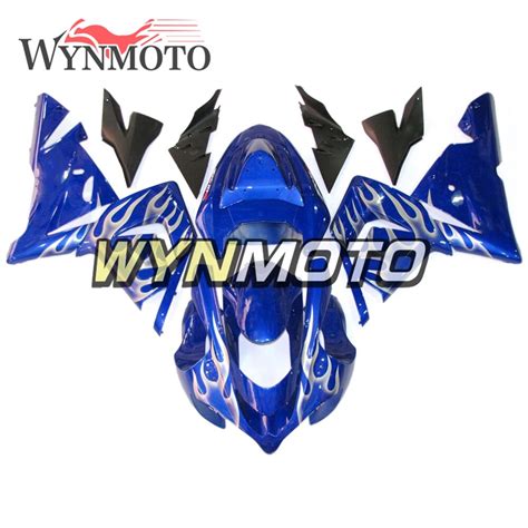 Full Abs Plastic Injection Blue White Flame Covers New Motorcycle