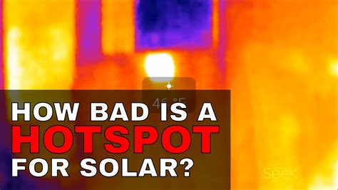 How Hot Is It Thermal Image Of Hot Spots On 200 Watt Solar Panels
