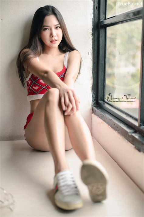 Hot Girl Thailand Phitchamol Srijantanet Sexy Beauty With Sport Bra And Monokini