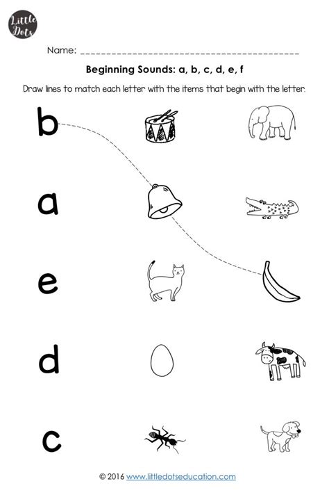 Beginning Sounds Worksheets