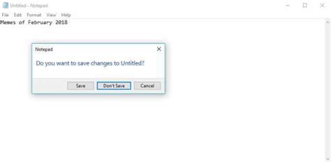 着 Untitled Notepad File Edit Format View Help Memes Of February 2018