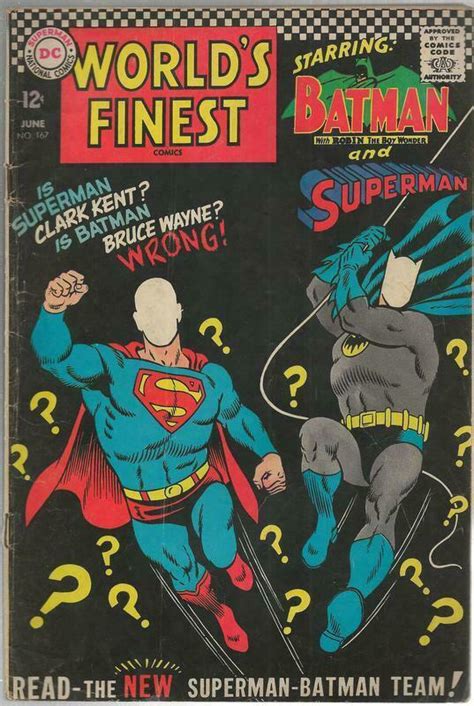 Worlds Finest 167 Original Vintage 1967 Dc Comics Superman Batman