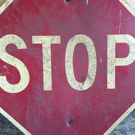 Vintage Stop Sign Thirdshift Vintage Blog
