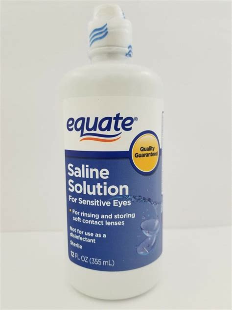 Equate Saline Solution For Sensitive Eyes Sterile 12oz Top Shelf Otc