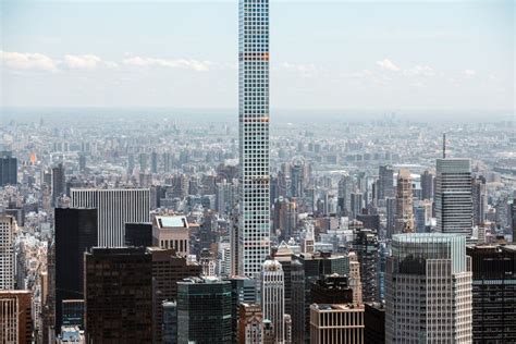 Worlds Tallest Residential Skyscraper In Manhattan Editorial Image