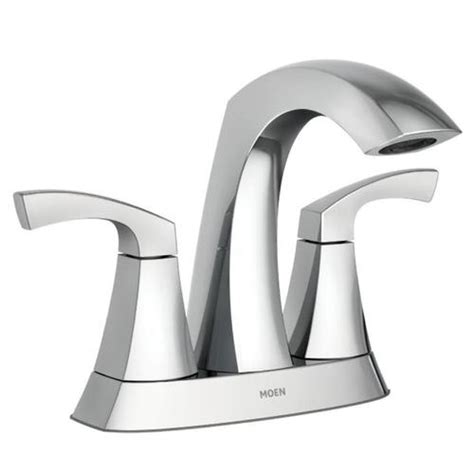 Valve is included for your convenience Moen Lindor Chrome 2-handle 4-in Centerset WaterSense ...