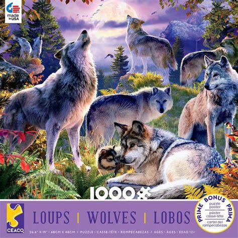 Ceaco Wolves Wolf Pack 1000 Piece Jigsaw Puzzle